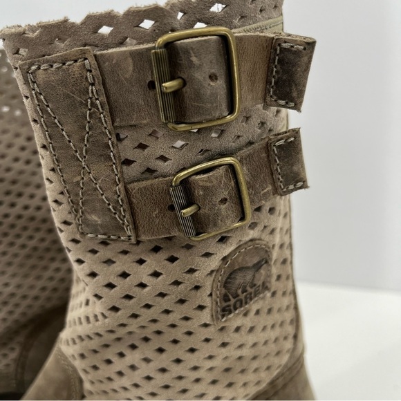 Sorel Womens 7 Major Leather Short Half Calf Boots - Picture 2 of 14